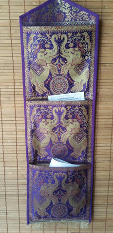 Boho document organizer, entryway organizer, wall mail organizer, entryway decor, rustic mail holder, wall pocket holder, gypsy room decor