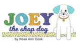 SALE Joey The Shop Dog 10" Squares/Layer Cake By Rose Ann Cook for Benartex - 42, 10 inches X 10 inches Precut Fabric Squares