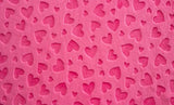 Cuddle Embossed Heart Fuchsia - 58"/60" Width - Minky Yardage by Shannon Fabrics