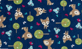 Cuddle Prints - Oh, Deer Cuddle Midnight - 58"/60" Width - Minky Yardage by Shannon Fabrics