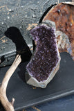 Flash Sale! Save 20% Black Amethyst Geode 400g || Black Druzy Amethyst || Raw Amethyst Cluster || Black Amethyst Geode || Standing Amethy...