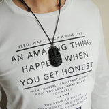 Men's Women Adjustable Necklace Black Obsidian Pendant 925 Sterling Silver OM Spacer with Wax Rope DiyNotion NK186