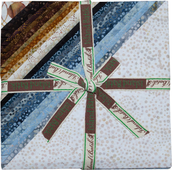 SALE Dotalicious Earth Batiks Stack Pack/Layer Cake by Claudia Pfeil for Island Batiks - 42, 10 "X 10" Precut Batik Fabrics