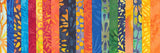 SALE Pressed Petals Batiks Stack Pack/Layer Cake by Kathy Engle for Island Batiks - 42, 10" X 10" Precut Batik Fabrics