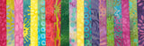 SALE Sweet Nectar Batiks Stack Pack/Layer Cake by Kathy Engle for Island Batiks - 42, 10" X 10" Precut Batik Fabrics