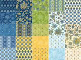 SALE La Provence Charm Pack by Robert Kaufman Fabrics for Robert Kaufman -   42, 5 inches X 5 inches Precut Fabric Squares.