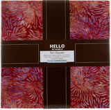 SALE Tigerfish Batiks Ten Squares/Layer Cake by McKenna Ryan for Robert Kaufman - 42, 10" X 10" Precut Batik Fabric Squares