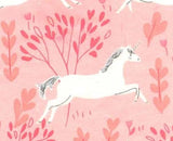 SALE Magic Flannels - Unicorn Forest Blossom Flannel Yardage by Michael Miller - 100% Cotton Flannel (Non-Metallic)