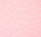 Cuddle Embossed Heart - Blush - 58"/60" Width - Minky Yardage by Shannon Fabrics