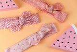 Pink Organic Baby Headband Set/ Baby Headbands/Baby Girl Gift/Newborn Headband/Toddler Headband/Infant Headband/Baby Headwrap