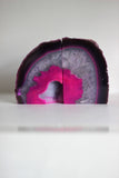 Pink Agate Bookends