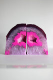Pink Agate Bookends