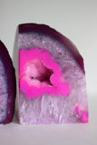 Pink Agate Bookends