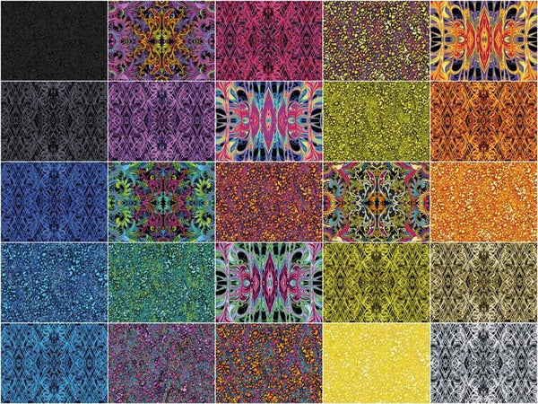SALE Kismet 10" Squares/Layer Cake by Paula Nadelstern for Benartex - 42, 10 inches X 10 inches Precut Fabric Squares