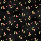 SALE Flannel Welcome Home Rose - Ditsy Black Flannel Yardage by Jennifer Bosworth for Maywood Studio - MASF8363-J