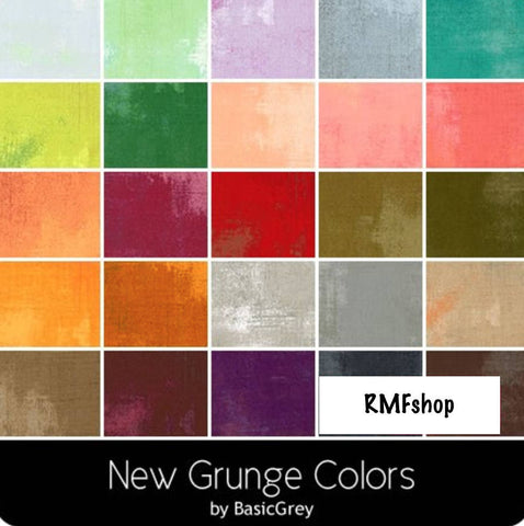 New Arrival Spring 2017 Grunge New Charm BasicGrey for Moda Fabrics - 42, 5" X 5" Precut Fabric Squares. Item # 30150PPN3