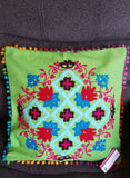 Suzani pillow cover, Boho couch cushion, boho accent pillow, Boho bed pillow, Gypsy pillow, Bohemian patio, patio decor, xmas gift for her