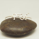 Serotonin and Dopamine Molecule Bangle