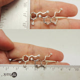 Serotonin and Dopamine Molecule Bangle