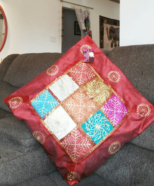 Red Couch Cushion Cover, throw Pillow Case, Couch Pillow, Bench Cushion Cover, red pillow cover, Garden Pillow, xmas gift for her