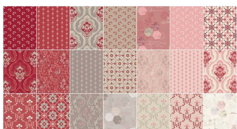 Beaujolais 5" Stackers/Charm Pack by Sue Daley Designs for Penny Rose Designs - 42, 5 inches X 5 inches Precut Fabric Squares