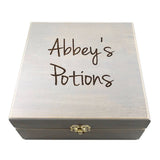 YOUR NAME + Potions! - Essential Oil Storage Box 25 Slot 15ml - Pine - Choose Finish and Custom Laser Engravings - Fit dōTERRA Young Living