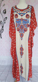 Red floral Bohemian Kaftans Summer Dress Beach Coverup Gypsy dress Boho dress Plus size dress Maxi Dress Beach dress Hippie Long Kaftans