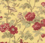 SUPER DEAL 3 Sisters Favorites - Lemon- Gingham Rose Floral Yellow Yardage by 3 Sisters for Moda Fabrics- 3700 14 Moda