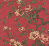 SUPER DEAL 3 Sisters Favorites -Rouge -Gingham Rose Floral Red Yardage by 3 Sisters for Moda Fabrics-3700 15 Moda