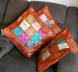 Luxury Pillowcase, hippie boho cushion, block print cushion, xmas gift for her, garden pillow, Couch Pillow, handmade, Indian Cushion