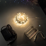 SUPER LONG 15 Meter/49 Feet Micro LED Fairy string light 15M/150 lights waterproof. Silver/Copper wire/ white light, warm white