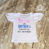 Sister or Brother, What'&#39;s in My Mother Gender Reveal Shirt