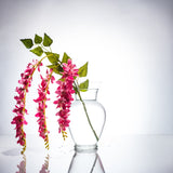 Submersible Pink Wisteria Floral Wedding Centerpiece with Floating Candles and Acrylic Crystals Kit