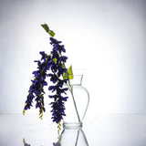 Submersible Purple Wisteria Floral Wedding Centerpiece with Floating Candles and Acrylic Crystals Kit
