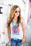 cowgirl tank - southern girl tank - country girl - tri blend racerback tank - hard to handle - Graphic Tank - Womens Graphic Shirt