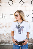 Cow Tee, Cow Shirt, Ranch, Cowgirl Shirt, Farm, Farm Life, Cow, Cow Love, Country Love Shirt , Hippie, Hipster Shirt , Rodeo,Hippie Cow