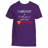 Pediatric Stroke Awareness I Survived A Stroke What's Your SuperPower Tee