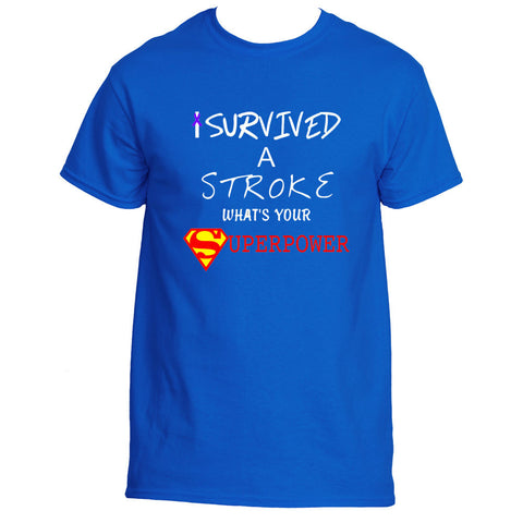 Pediatric Stroke Awareness I Survived A Stroke What's Your SuperPower Tee