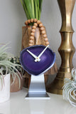 Purple Agate Desk Clock