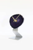 Purple Agate Desk Clock