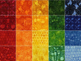 SALE 20% Off Rise & Shine Batiks Stack Pack/Layer Cake by Kathy Engle for Island Batik - 42, 10" X 10" Precut Batik Fabrics