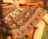 Short Wrap skirt, Summer skirt, Beach wrap skirt, Ethnic Skirt, Bohemian wrap skirt, ethnic skirt, xmas gift for her, small skirt