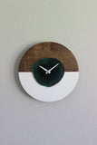 KISMET Design | 10" Green Agate Wall Clock (Silent)