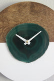 KISMET Design | 10" Green Agate Wall Clock (Silent)