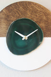 KISMET Design | 10" Green Agate Wall Clock (Silent)