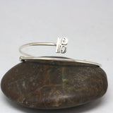 Silver Alto Clef Music Note Bracelet