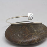 Silver Alto Clef Music Note Bracelet