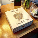 Spirit Animals Boxes - Essential Oil Storage Box 25 Slot 15ml - Pine - Choose Finish and Custom Laser Engravings - Fit dōTERRA Young Living