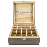 Spirit Animals Boxes - Essential Oil Storage Box 25 Slot 15ml - Pine - Choose Finish and Custom Laser Engravings - Fit dōTERRA Young Living