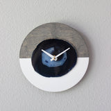 KISMET Design | 8" Blue Agate Wall Clock (Silent)
